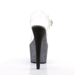 Pleaser ADORE-708OMBRE Silver Platform High Heels Women