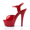 Pleaser KISS-209 Red High Heeled Platform Shoes Women