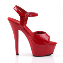 Pleaser KISS-209 Red High Heeled Platform Shoes Women