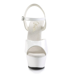 Pleaser KISS-209 White High Heeled Platform Shoes Women
