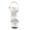 Pleaser KISS-209 White High Heeled Platform Shoes Women