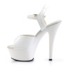 Pleaser KISS-209 White High Heeled Platform Shoes Women