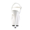 Pleaser KISS-209 White High Heeled Platform Shoes Women