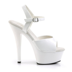 Pleaser KISS-209 White High Heeled Platform Shoes Women