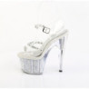 Pleaser ADORE-708PREM-STNG Glitter Platform High Heels
