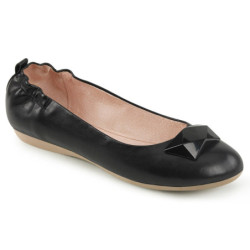 Pin Up Couture OLIVE-08 Black Vegan Leather Sale Women