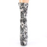 Pleaser ADORE-1002DP White Black Fabric Sale Women