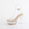 Fabulicious MARTINI-505 Clear Cream High Heels Sandal