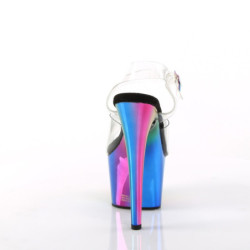 Pleaser ADORE-708RC Chrome Platform High Heels Sandals