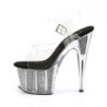 Pleaser ADORE-708SRS Black Insole Platform High Heels