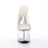 Pleaser SKY-301 Clear High Heeled Platform Mules Women