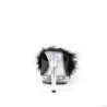 Fabulicious GLORY-501F-8 Black Vegan Leather Fur