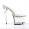 Pleaser SKY-301 Clear High Heeled Platform Mules Women