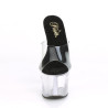 Pleaser SKY-301 Black Insole High Heeled Platform Mules