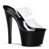 Pleaser SKY-302 Black High Heeled Platform Mules Women