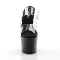 Pleaser SKY-302 Black High Heeled Platform Mules Women