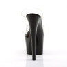 Pleaser SKY-302 Black High Heeled Platform Mules Women