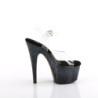 Pleaser ADORE-708SS Black Glitter Platform High Heels
