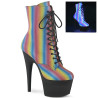 Pleaser ADORE-1020REFL-02 Rainbow Reflective Black Sale
