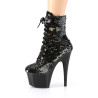 Pleaser ADORE-1020SQ Black Gold Sequins Sale Women