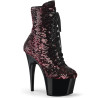 Pleaser ADORE-1020SQ Black-Red Sequins Black Sale Women