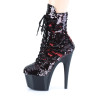 Pleaser ADORE-1020SQ Black-Red Sequins Black Sale Women