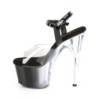 Pleaser ADORE-708T-1 Smoke Platform High Heels Shoes