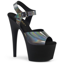 Pleaser ADORE-708N-DT Pewter Hologram Black Sale Women