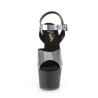 Pleaser ADORE-708N-DT Pewter Hologram Black Sale Women