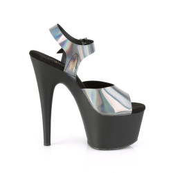 Pleaser ADORE-708N-DT Pewter Hologram Black Sale Women