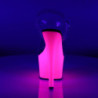 Pleaser ADORE-708UV Neon Pink Platform High Heels Shoes