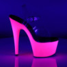 Pleaser ADORE-708UV Neon Pink Platform High Heels Shoes
