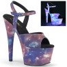 Pleaser ADORE-709REFL Purple Blue Reflective Sale Women
