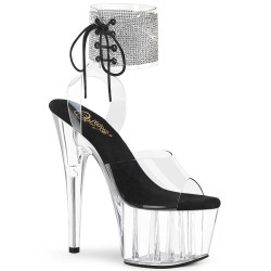Pleaser ADORE-791-2RS Transparent Black Sale Women