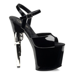 Pleaser BONDGIRL-709 Black Patent Sale Women