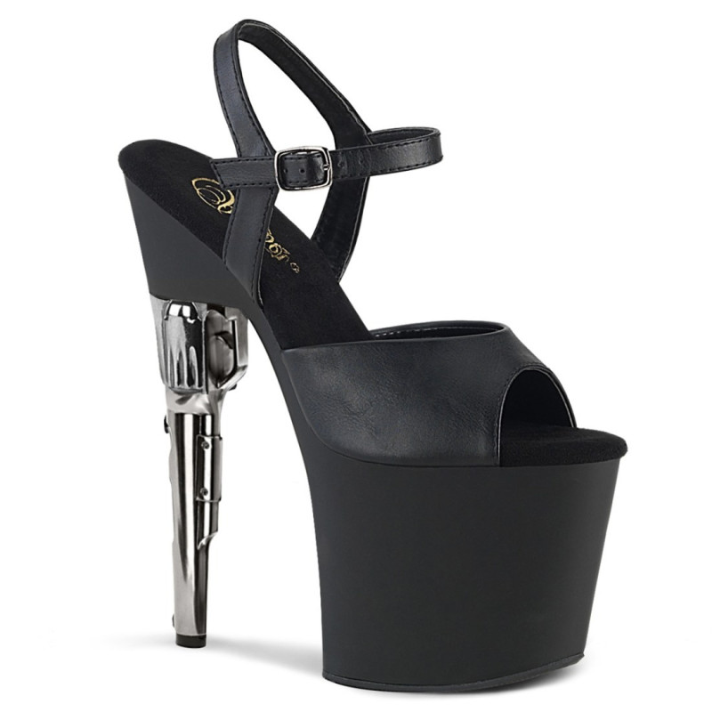Pleaser BONDGIRL-709 Black Vegan Leather Sale Women Pleaser BONDGIRL-709 Black Vegan Leather Sale Women