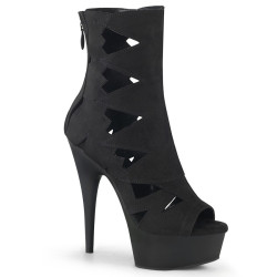 Pleaser DELIGHT-1014 Black Vegan Suede Sale Women