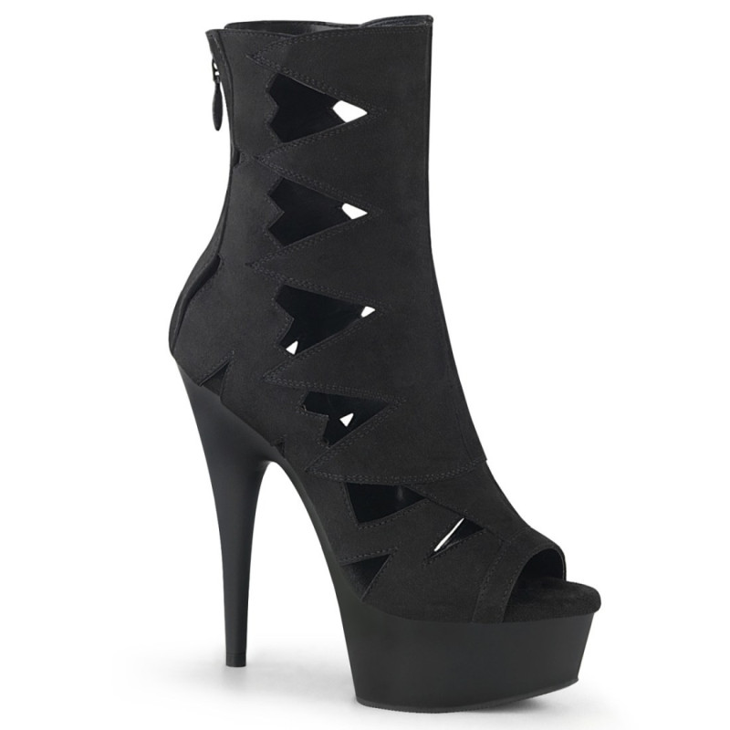 Pleaser DELIGHT-1014 Black Vegan Suede Sale Women Pleaser DELIGHT-1014 Black Vegan Suede Sale Women