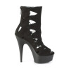 Pleaser DELIGHT-1014 Black Vegan Suede Sale Women