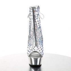 Pleaser DELIGHT-1018HG Silver Hologram Chrome Sale Women