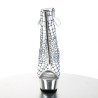 Pleaser DELIGHT-1018HG Silver Hologram Chrome Sale Women