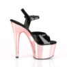 Pleaser ADORE-709 Rose Gold Chrome Platform High Heels