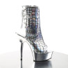 Pleaser DELIGHT-1018HG Silver Hologram Chrome Sale Women