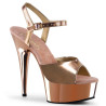 Pleaser DELIGHT-609 Rose Gold Metallic Chrome Sale Women