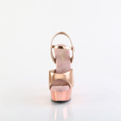 Pleaser DELIGHT-609 Rose Gold Metallic Chrome Sale Women