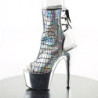 Pleaser ADORE-1018HG Silver Hologram Chrome Sale Women