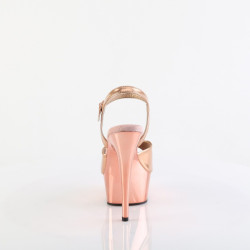 Pleaser DELIGHT-609 Rose Gold Metallic Chrome Sale Women