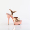 Pleaser DELIGHT-609 Rose Gold Metallic Chrome Sale Women