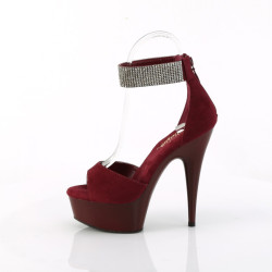 Pleaser DELIGHT-625 Burgundy Vegan Suede Sale Women