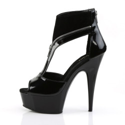 Pleaser DELIGHT-690 Black Patent Lamy Sale Women